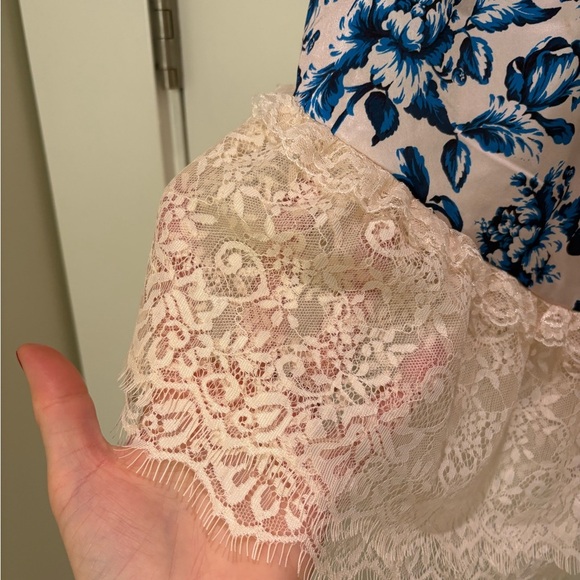 Anthropologie Blue Lace Swing Cami Sz XL - Picture 8 of 10